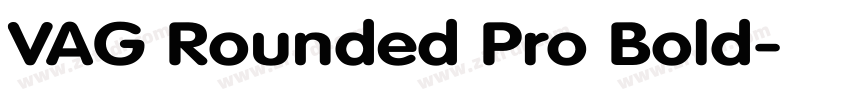 VAG Rounded Pro Bold字体转换